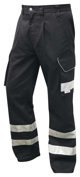 LEO WORKWEAR ILFRACOMBE Cargo Style Reflective Poly/Cotton Trouser